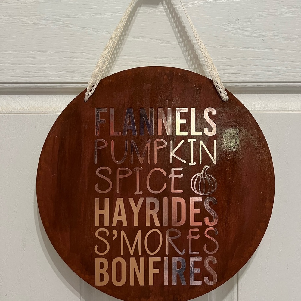 Handmade Fall Sign